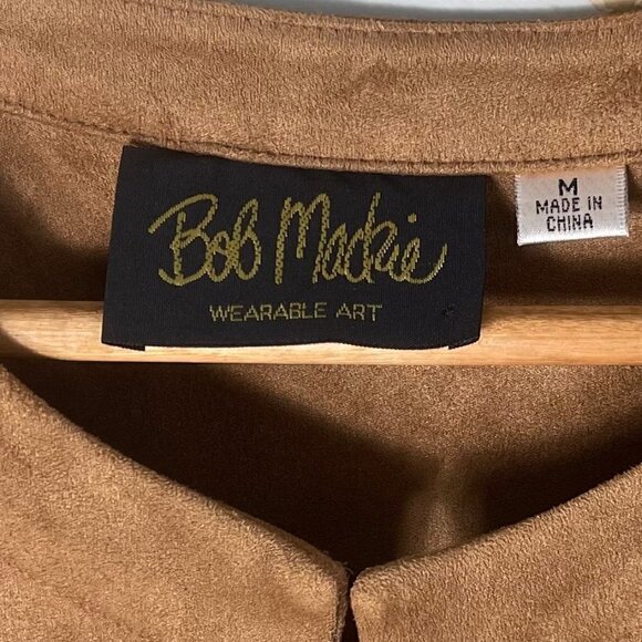 Bob Mackie Wearable Art Faux Suede Jacket Womens Size M - Picture 6 of 8